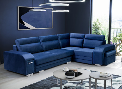 Corner sofa Sofa Couch Upholstery Corner Living landscape Living room Couches Sofas Fabric new