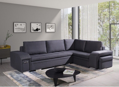 Upholstered sofa lounge sofa couch seating group living room with cushions sofa L-shape sleep