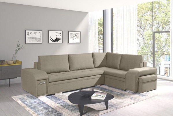 Upholstered sofa lounge sofa couch seating group living room with cushions sofa L-shape sleep