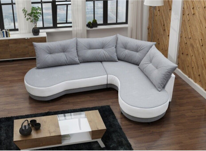 Upholstered sofa lounge sofa couch seating group living room with cushion sofa L-shape