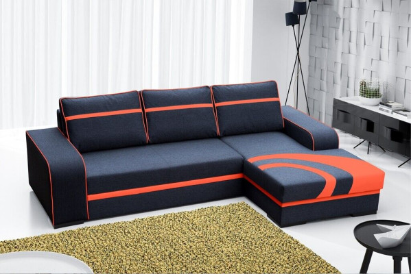 Sofa bed Corner sofa Couch with Bed function and upholstery - Modern Suite with sleeping function new