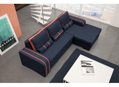 Sofa bed Corner sofa Sofas Couch with Bed function and upholstery - Modern Suite with sleeping function