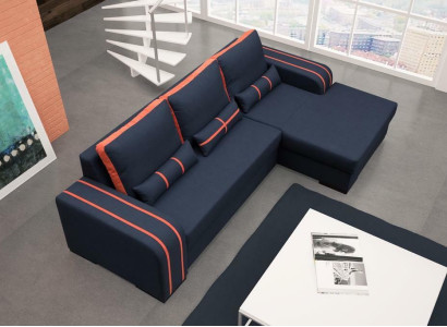 Sofa bed Corner sofa Sofas Couch with Bed function and upholstery - Modern Suite with sleeping function