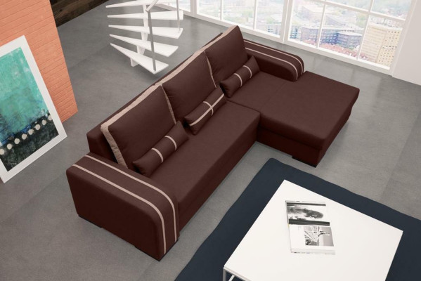 Sofa bed Corner sofa Sofas Couch with Bed function and upholstery - Modern Suite with sleeping function