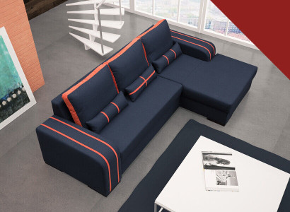 Sofa Sofa bed with Bed function, bed base - Corner sofa Couch, new in design
