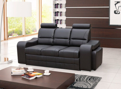 3 Seater Sofa Couch Upholstery Couches Sofas 3 Seater with Stool Suite Upholstery