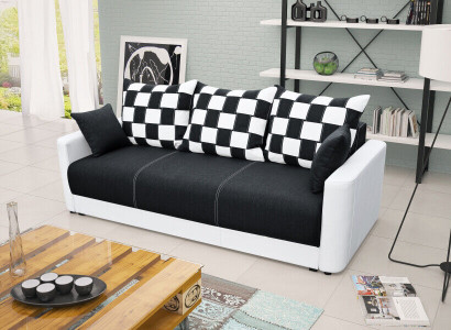 Sofa bed 3-Seater with sleeping function and bed base - Comfortable folding sofa