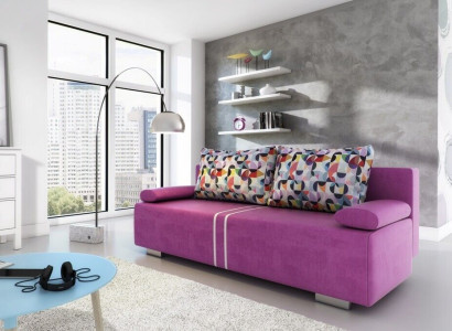 Sofa bed Fabric Sofa Couch Textile Upholstery new Suite Bed function 3 Seat