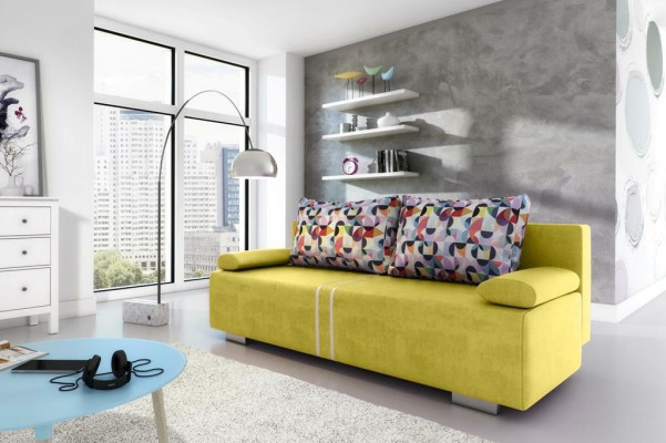 Sofa bed Fabric Sofa Couch Textile Upholstery new Suite Bed function 3 Seat