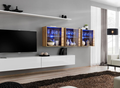 Wall Complete Furniture Wall unit Modern Living room furniture TV lowboard design