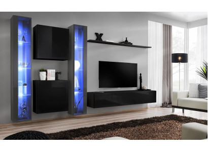 Wooden furniture Complete Wall unit Set Wall Wardrobe Luxury Display case Furnishings
