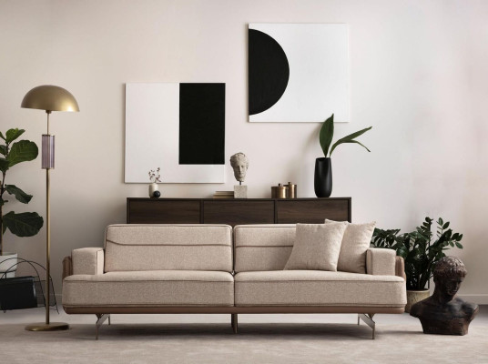 Modernr Bright Sofa set 3+3+1 Set Designer Living room Seater 3pcs