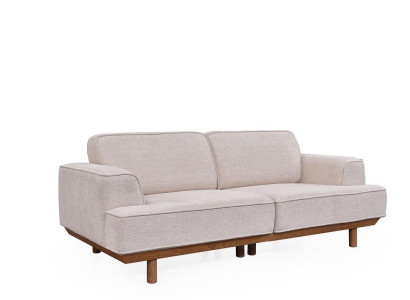 Elegant Living room Couch White 3-Seater Luxurious Upholstery Sofa new
