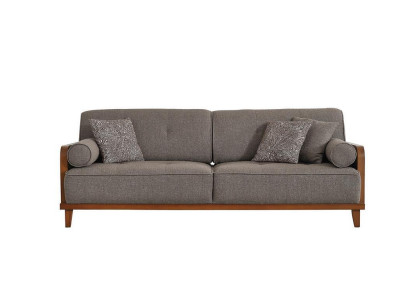 Luxurious Gray Sofa Designer 3-Seater Luxury Couch Upholstery Threesome new