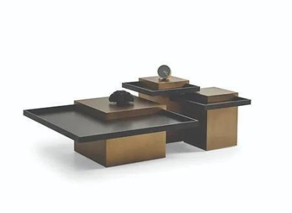 Modern Coffee table set Living room Luxury Furniture 3x Wood Side tables