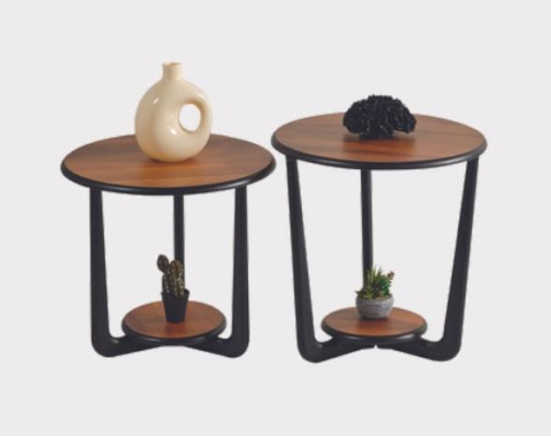 Set 2x Coffee table Coffee table Side table Designer Living room table Tables