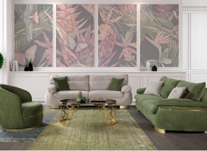 Sofa set 3+3+1 Seater Sofa gray Couch Upholstery Suite Fabric Furniture