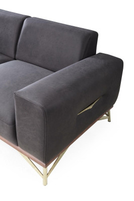 Luxury Four Seater Sofa 4 Seater Sofas Living room Polyester Modern Fabric Design