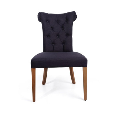 Dining room Chair Luxury Fabric Solid wood Design Chairs Armchair Upholstery Art Deco