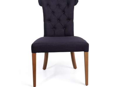 Dining room Chair Luxury Fabric Solid wood Design Chairs Armchair Upholstery Art Deco