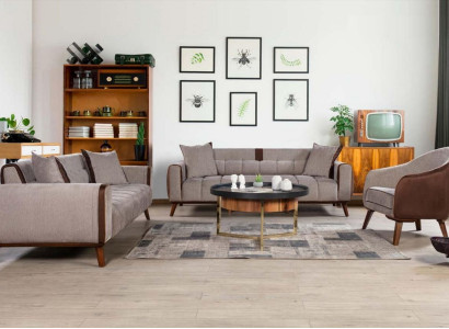Sofa set 3+3+1 Seat Sofas Upholstery Furniture Couches Textile Group