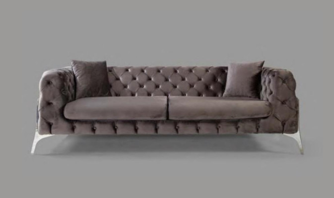 Sofa set Taupe Armchair three-seater 331 Seat Suite Chesterfield