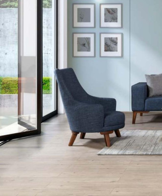 Luxury Upholstery Textile Recliner Single Seater Armchair Upholstery Furniture Blue