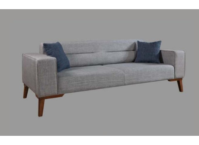 Upholstery Seat Couch 3 Seat Gray Sofa Sofas Couches Textile Fabric Three Seater Fabric