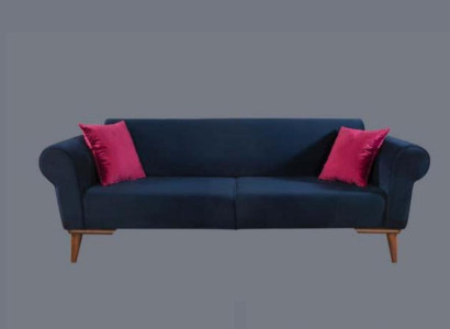 Modern Sofa 3 Seater Textile Couch Three Seater Upholstery Furniture Fabric