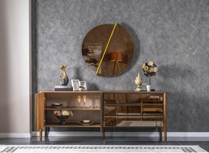 Sideboard Mirror Chest of drawers Wardrobe Designer Luxury Cabinets Chests of drawers Modern 2-piece