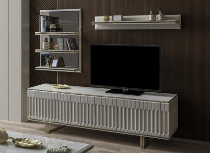 Luxury television wall living room TV cabinet lowboard tv stand sideboard shelf wall unit