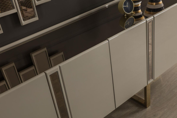 Sideboard Mirror Chest of drawers Wardrobe Chests of drawers Designer Luxury Cabinets Wood Modern
