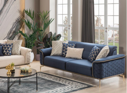 Three Seater Sofa 3 Seater Luxury Sofas Living room Modern Fabric Design Textile Fabric