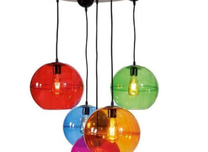 Design Light fixture Ceiling Lamps Modern Silver Wall Lamp Luster Colorful Chandelier