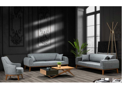 Sofa set 3+3+1 Seater Design Sofa Upholstery Couch Modern Velvet