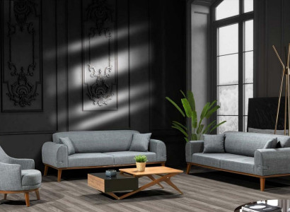 Sofa set 3+3+1 Seater Design Sofa Upholstery Couch Modern Velvet