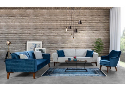 Sofa set 3+3+1 Seater Complete e Sofa Armchair Textile Sofas Set 3pcs