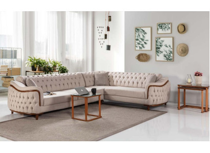 Corner sofa Living landscape Chesterfield Couch Upholstery Sofa Couches Furniture