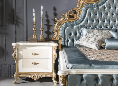 Bedside table Beige Elegant Modern Furniture Beautiful Bedside tables Luxury Bedroom new