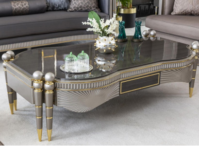 Coffee table Gray Luxury Coffee tables Metal Design Elegant Living room