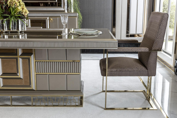 Chair Gray Luxury Dining room Beautiful Furniture Design Elegant Chairs Modern Wood new