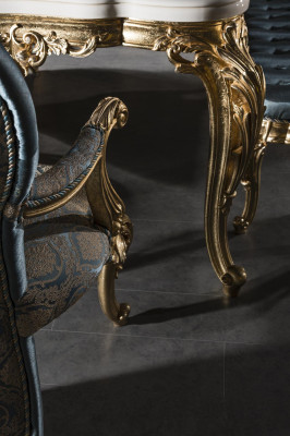 Chair Blue Elegant Modern Chairs Wood Beautiful Fabric Design Luxury Metal new