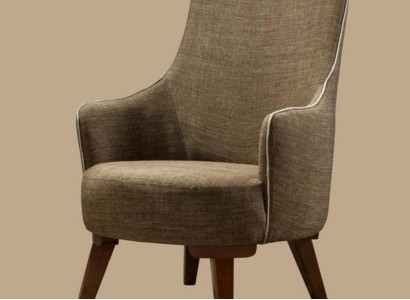 Luxury Modern Armchair 1 Seater Design Living room Upholstery Wood Furniture