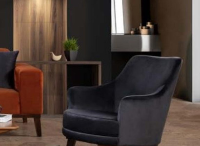 Design Living room Armchair 1 Seat Modern Fabric Polyester Color Gray