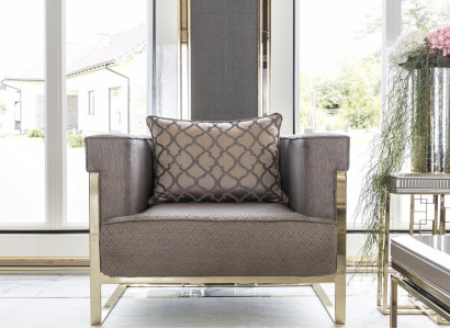 Armchair Beige Living room Design Elegant Furniture Modern 1 Seater Beautiful Luxury new