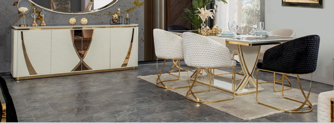 Dining room Set Ess Group Tables Wood Table 7tlg Complete Set Dining table 6x Chairs