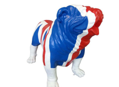 Garden Decoration Jack Union Bulldog Statue Figure Decorative Statues Sculpture Figures