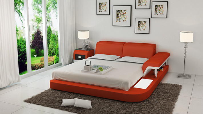 Luxury Multifunction s Waterbed Double Bed Water Beds Upholstery 200x200 + USB