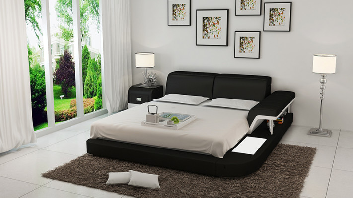 Luxury Multifunction s Waterbed Double Bed Water Beds Upholstery 200x200 + USB