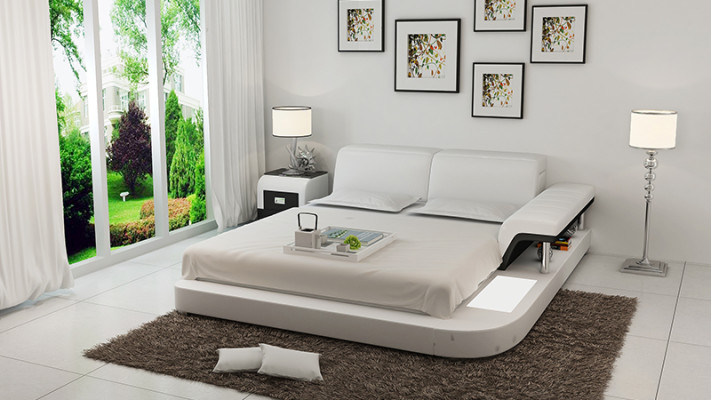 Luxury Multifunction s Waterbed Double Bed Water Beds Upholstery 200x200 + USB